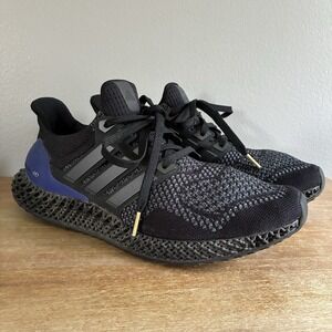 Adidas Ultra 4D Ultra4D Ultra Boost OG Black Purple Knit Sneakers Mens 9.5